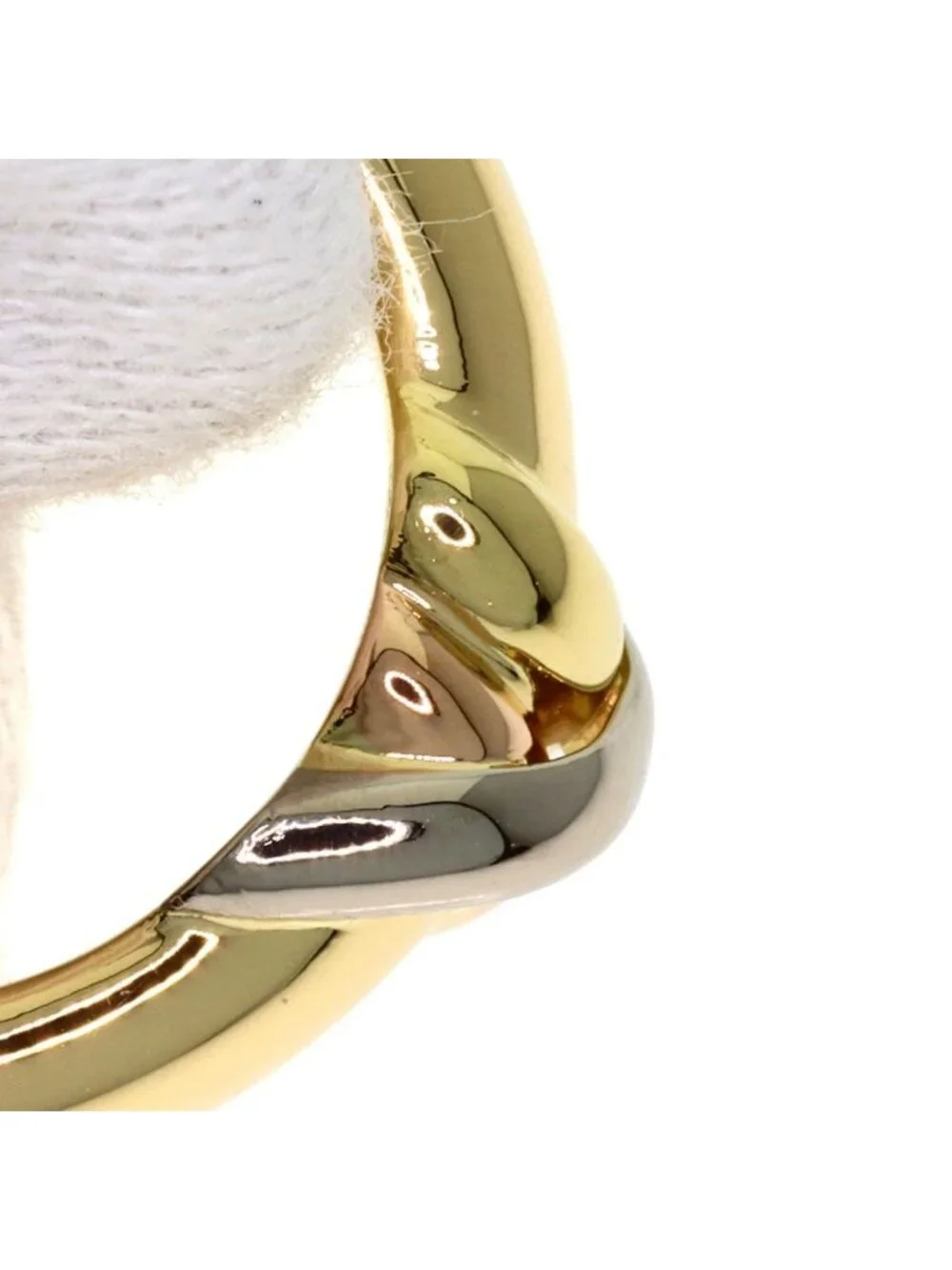 Cartier Trinity Red 50 Ring 18k Yellow Gold 18k Pink White